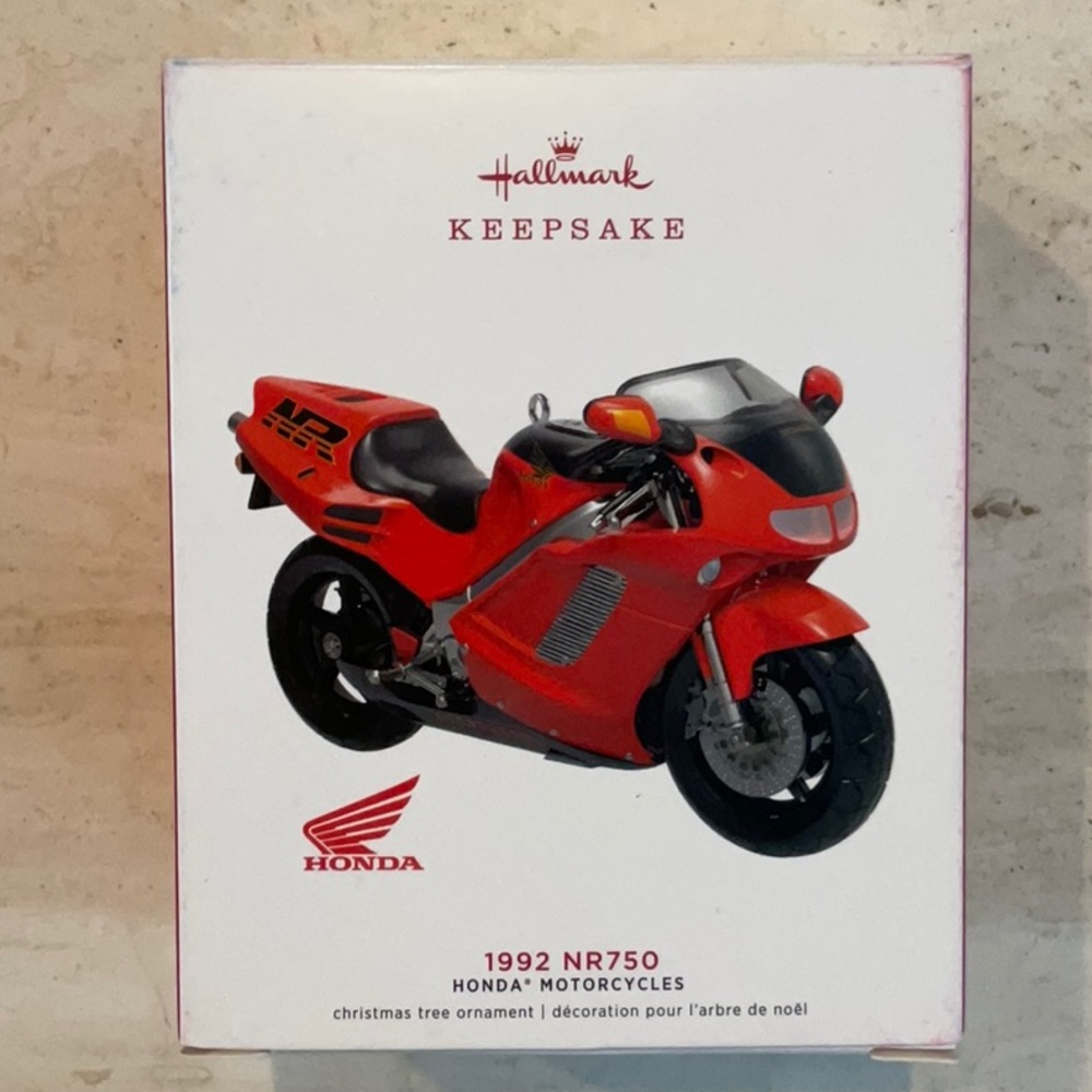 Honda Motorcycles 1992 Christmas Ornament 2019 NR750 Hallmark QX13407 Motorcycle